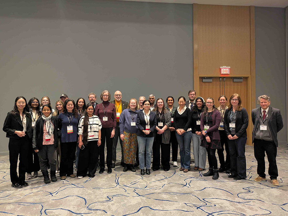 The attendees of the Women in Radio Science (WIRS) business meeting.